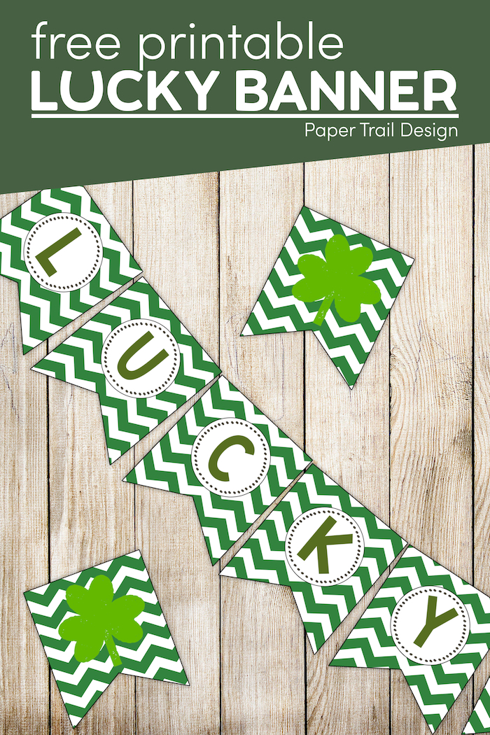 St. Patrick's Day Lucky Banner - Paper Trail Design