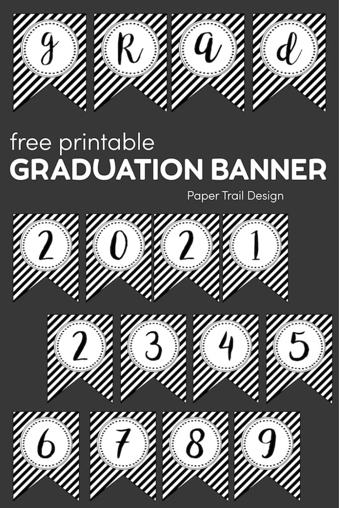 Graduation Banner Free Printables Paper Trail Design