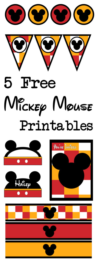 Five Mickey Mouse Free Printables - Paper Trail Design