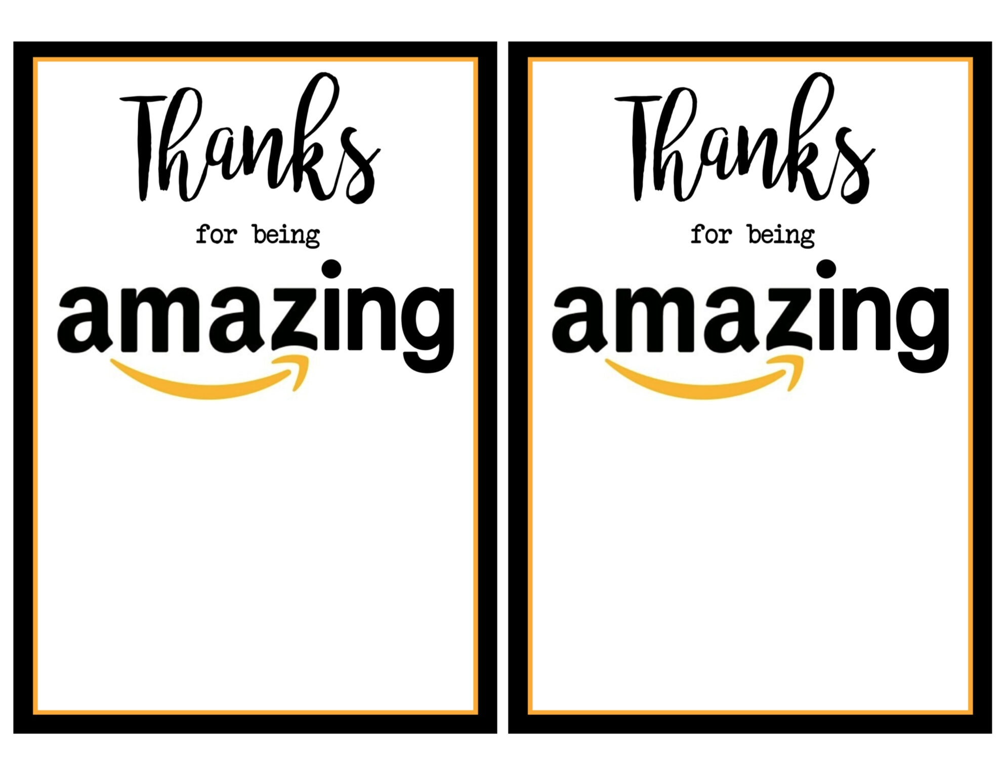 Teacher Appreciation Amazon Card Paper Trail Design