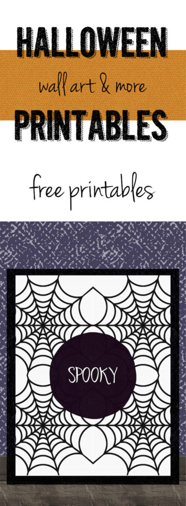 Spooky Halloween Spider Web Free Printable - Paper Trail Design