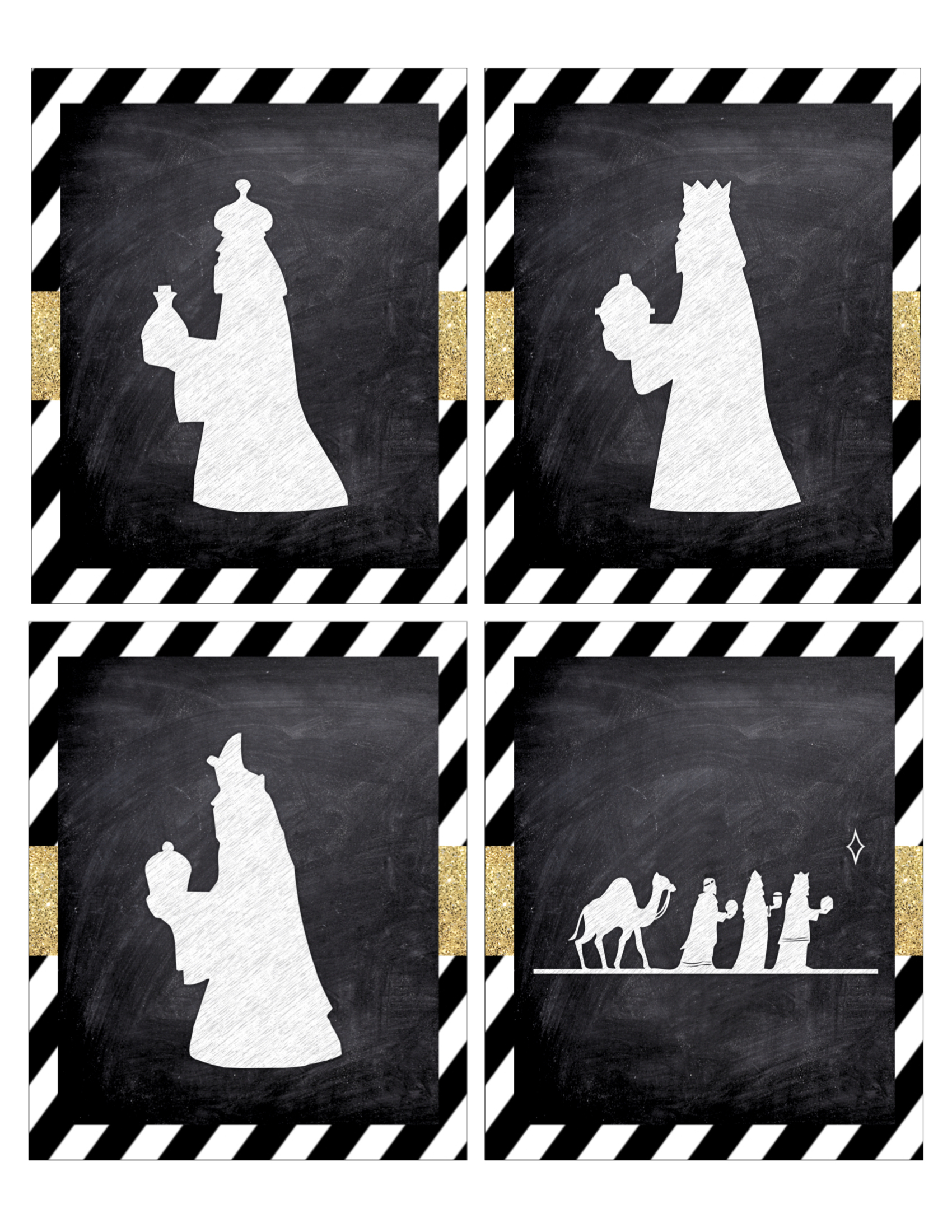 nativity silhouette printable