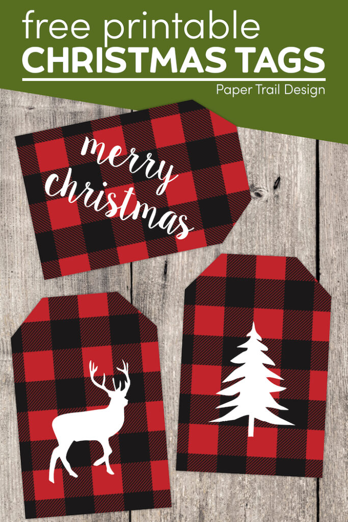 Rustic Christmas Tags Free Printable Paper Trail Design