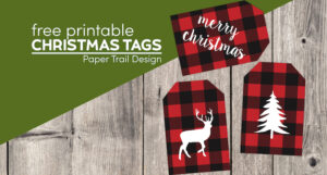 Rustic Christmas Tags Free Printable - Paper Trail Design