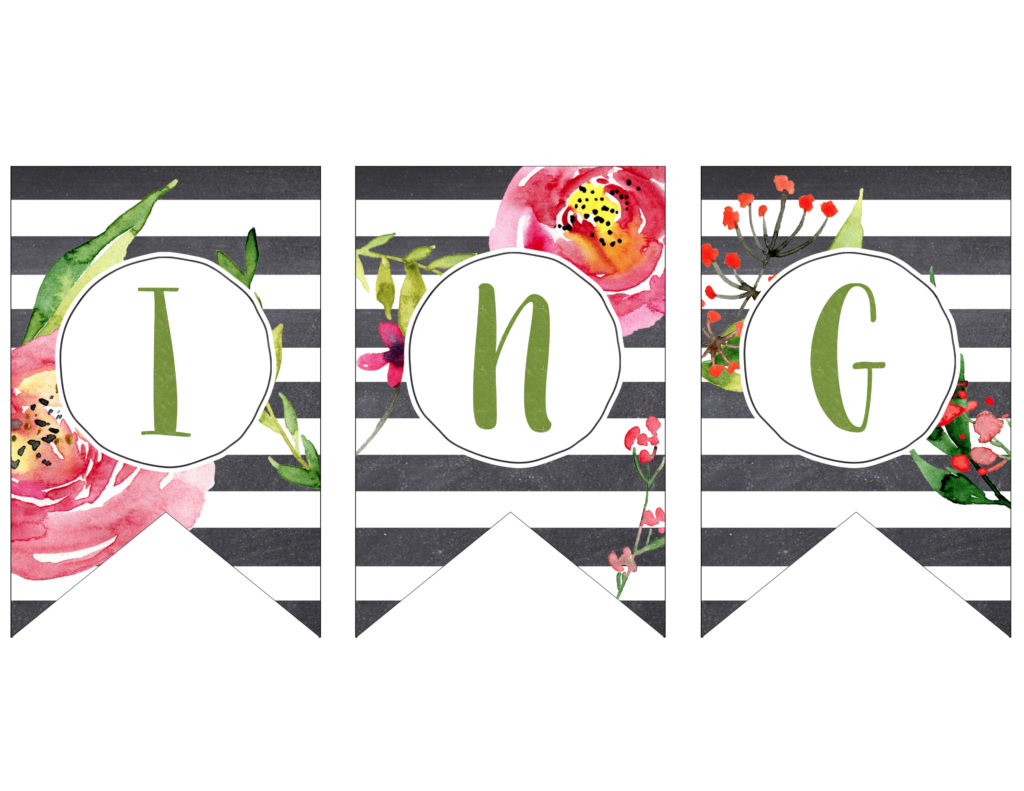 Spring Banner Printable {Spring Decorations} - Paper Trail Design