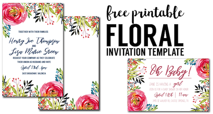 templates for invitations free download