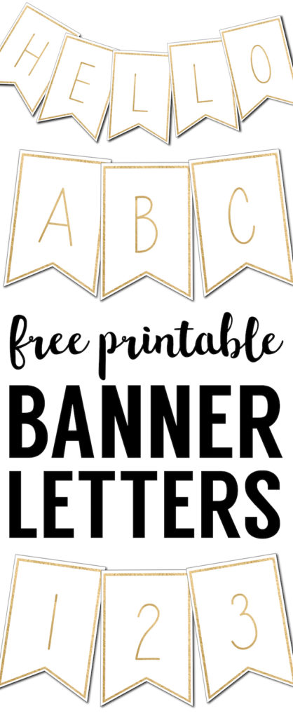 free printable banner letters templates paper trail design