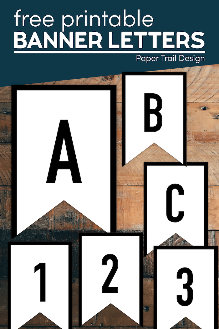 Banner Templates Free Printable ABC Letters Paper Trail Design