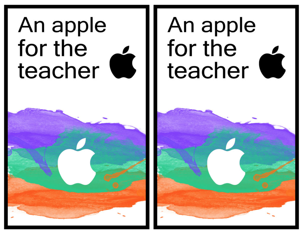 Apple Teacher Printable iTunes Gift Card Holder - Paper Trail Design