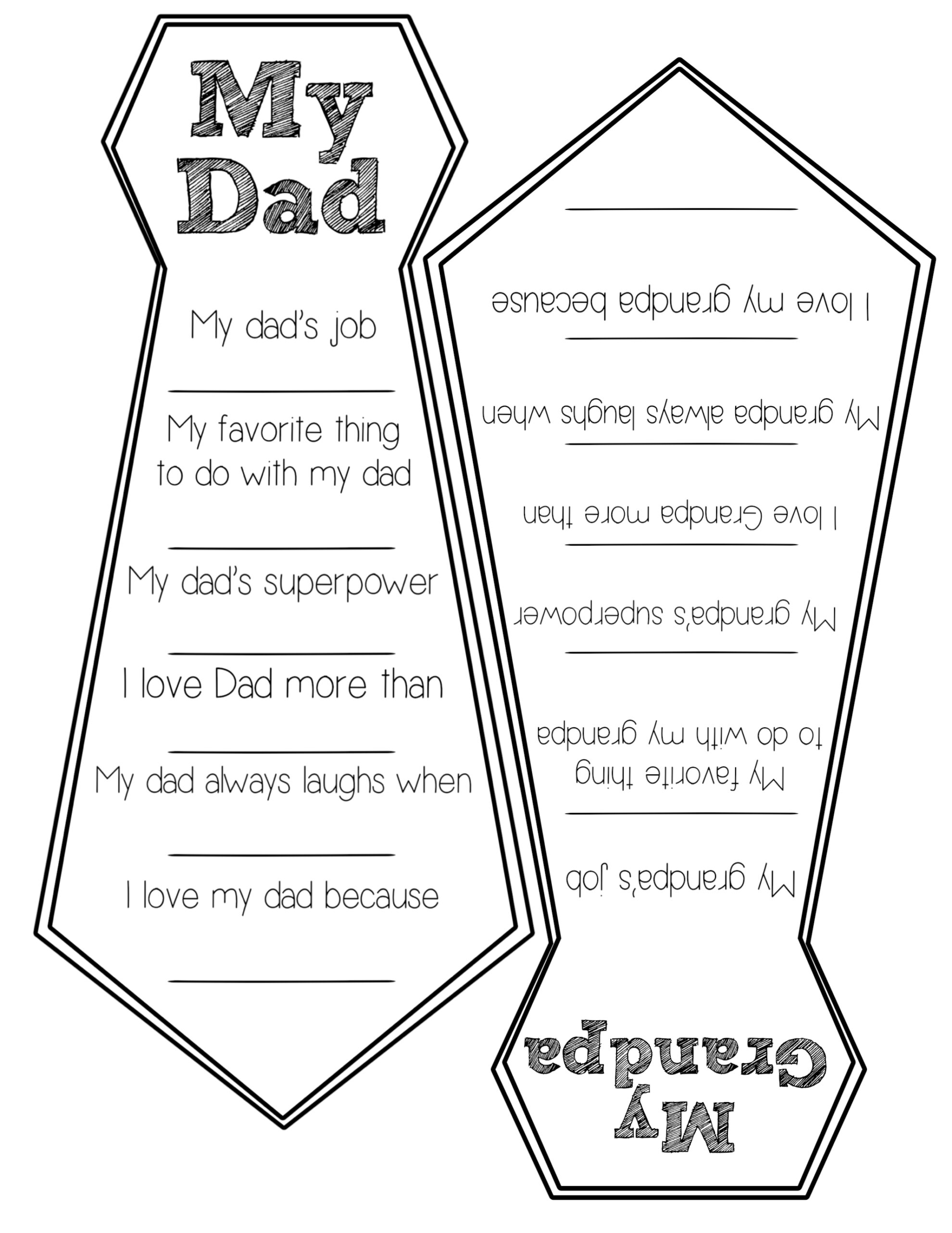 Father S Day Printable Papa