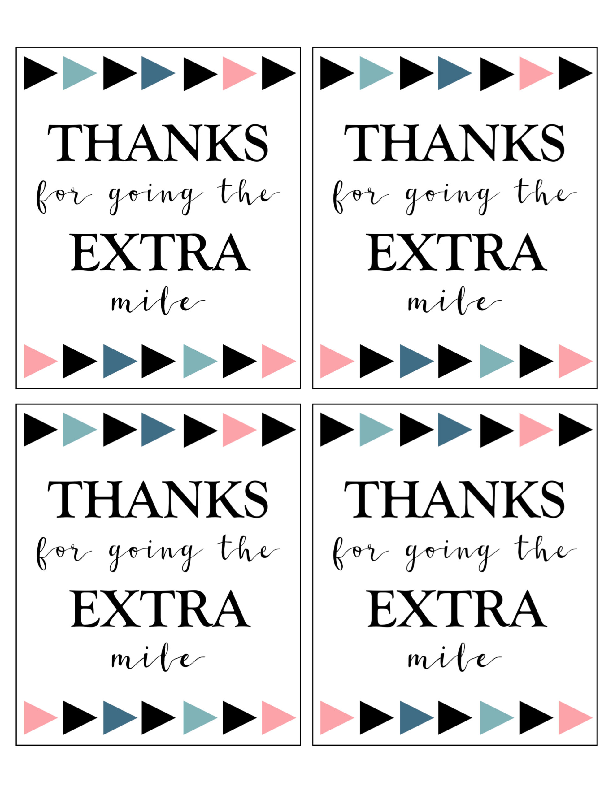 Extra Gum Thank You Printable | Paper Trail Design