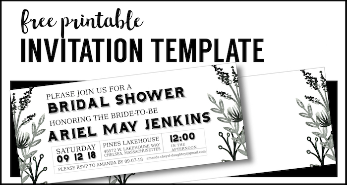18th birthday invitations free printable templates