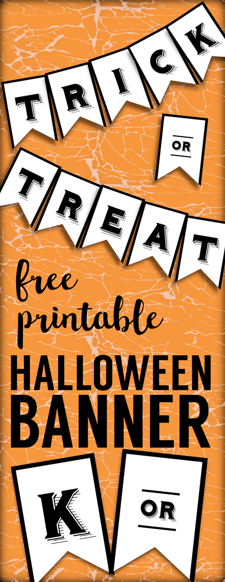 Trick or Treat Banner {Free Printable Halloween Crafts} - Paper Trail ...