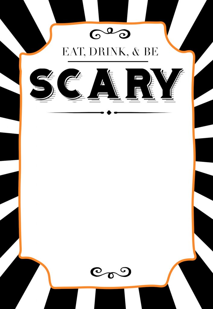 Halloween Invitations Free Printable Template Paper Trail Design