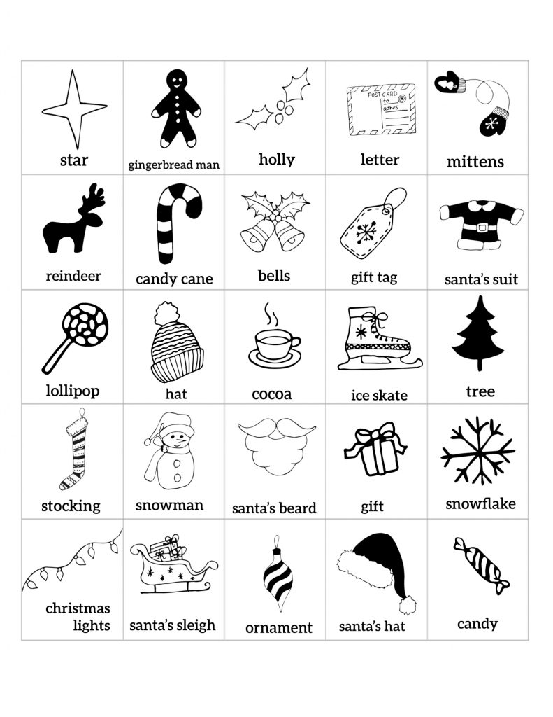 Free Christmas Bingo Printable Cards - Paper Trail Design