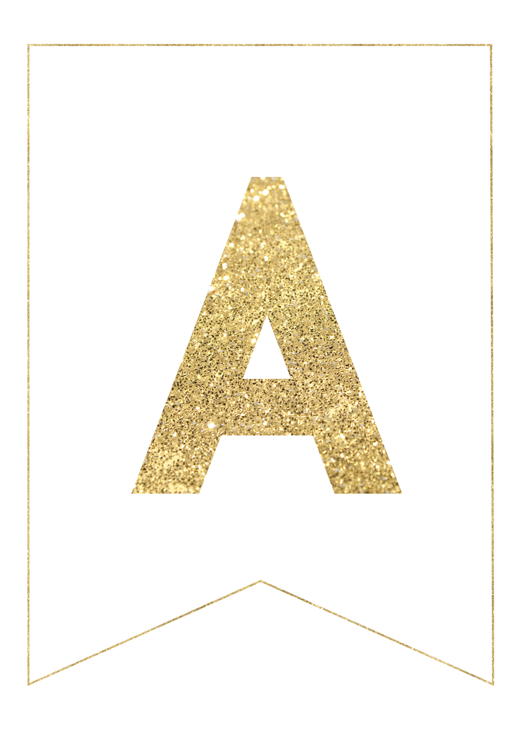 golden letter a
