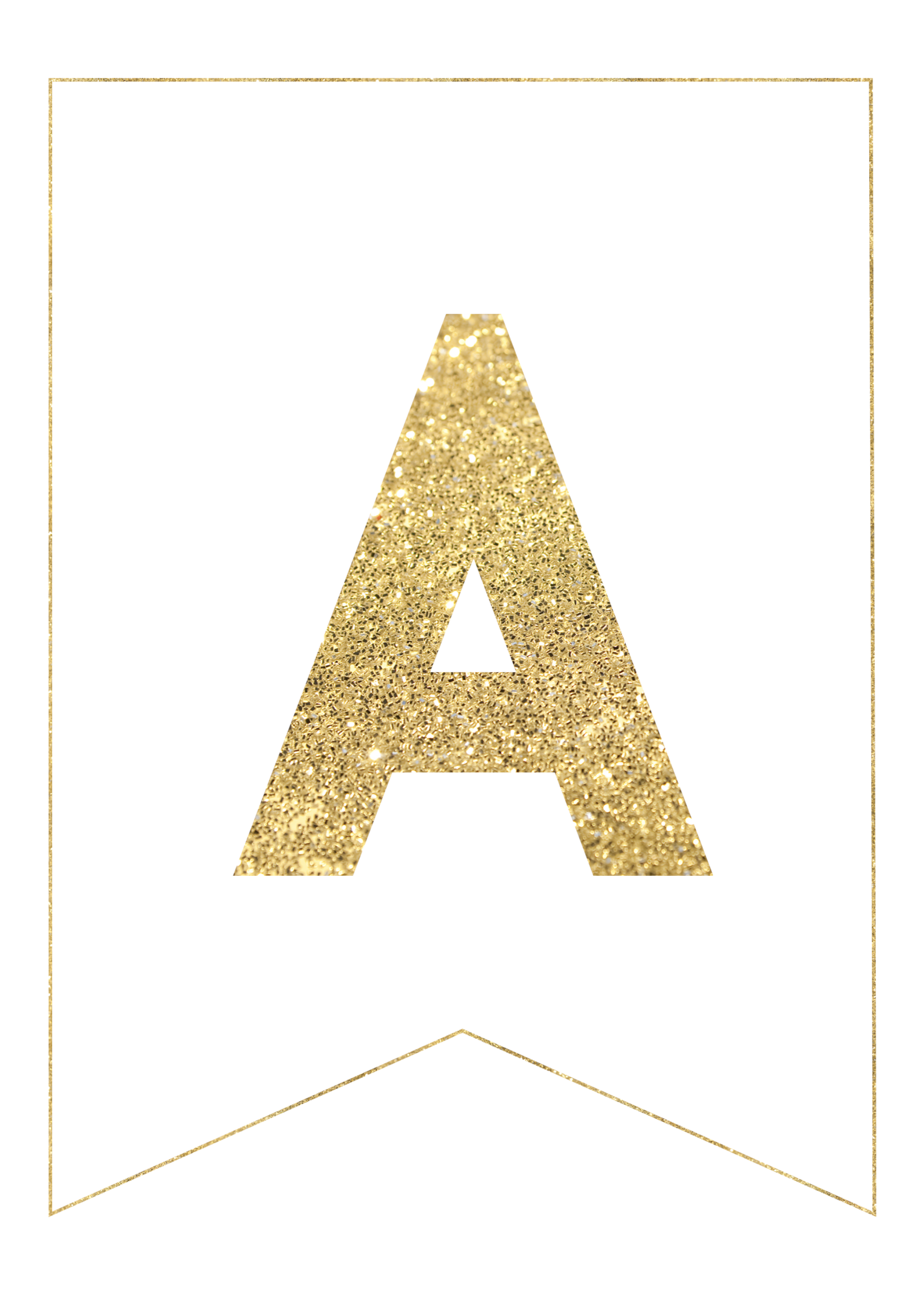 Gold Free Printable Banner Letters Paper Trail Design