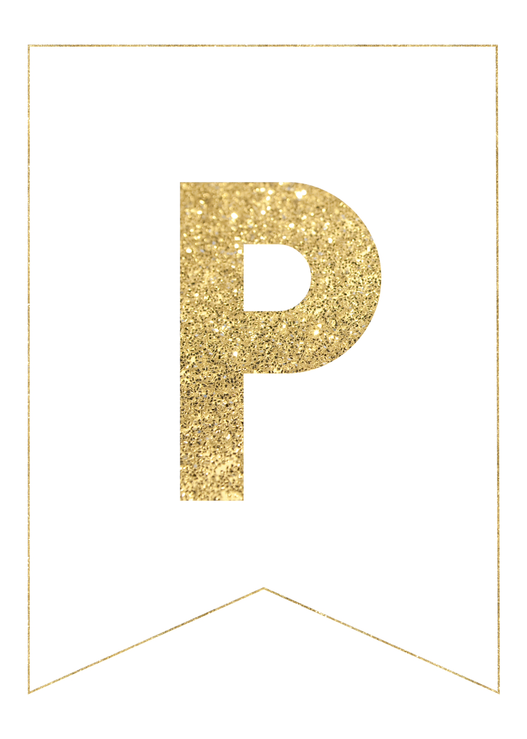 Gold Letter P Alphabet Beads | Hackberry Creek