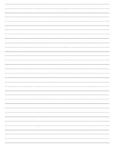 Free Printable Lined Paper {Handwriting Paper Template}. Kindergarten writing paper. Blank lined writing paper for handwriting practice. #papertraildesign #handwriting #freeprintable #printablesforkids