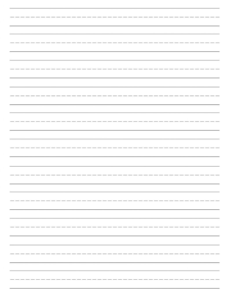 Free Printable Lined Paper {Handwriting Paper Template} - Paper Trail ...