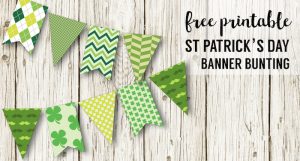 DIY St. Patrick's Day Decorations Printable Banner - Paper Trail Design