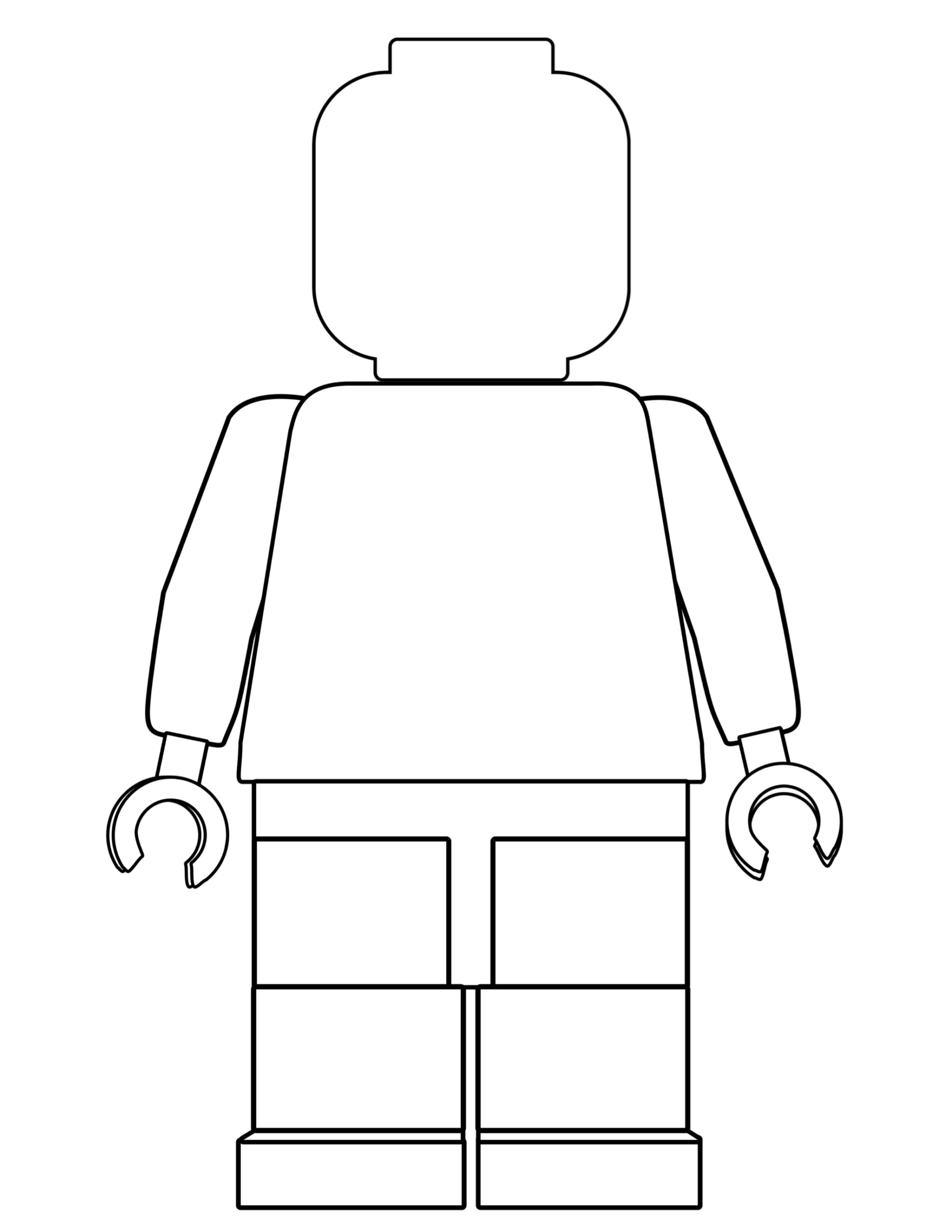 lego man face template black and white