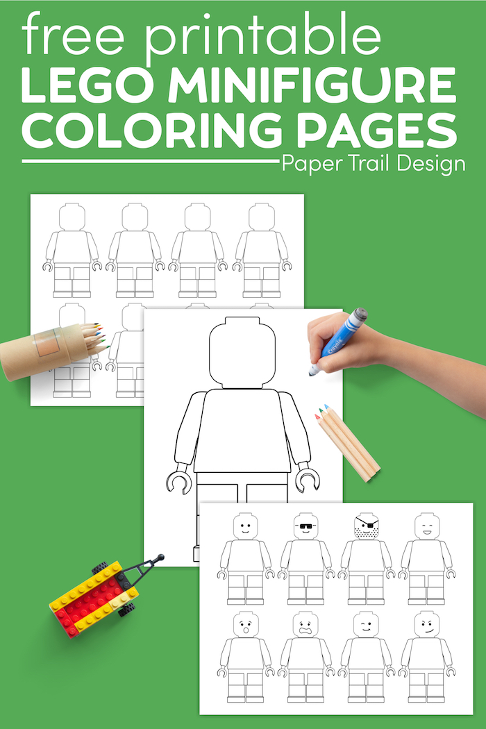 Free Printable Lego Coloring Pages - Paper Trail Design