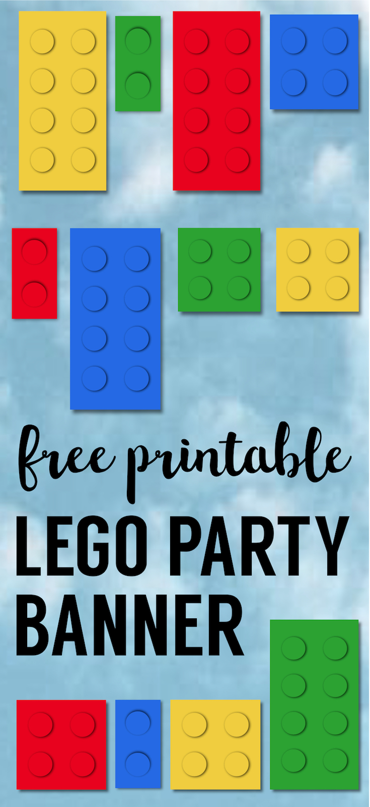 Lego Banner {Lego Party Printables} - Paper Trail Design