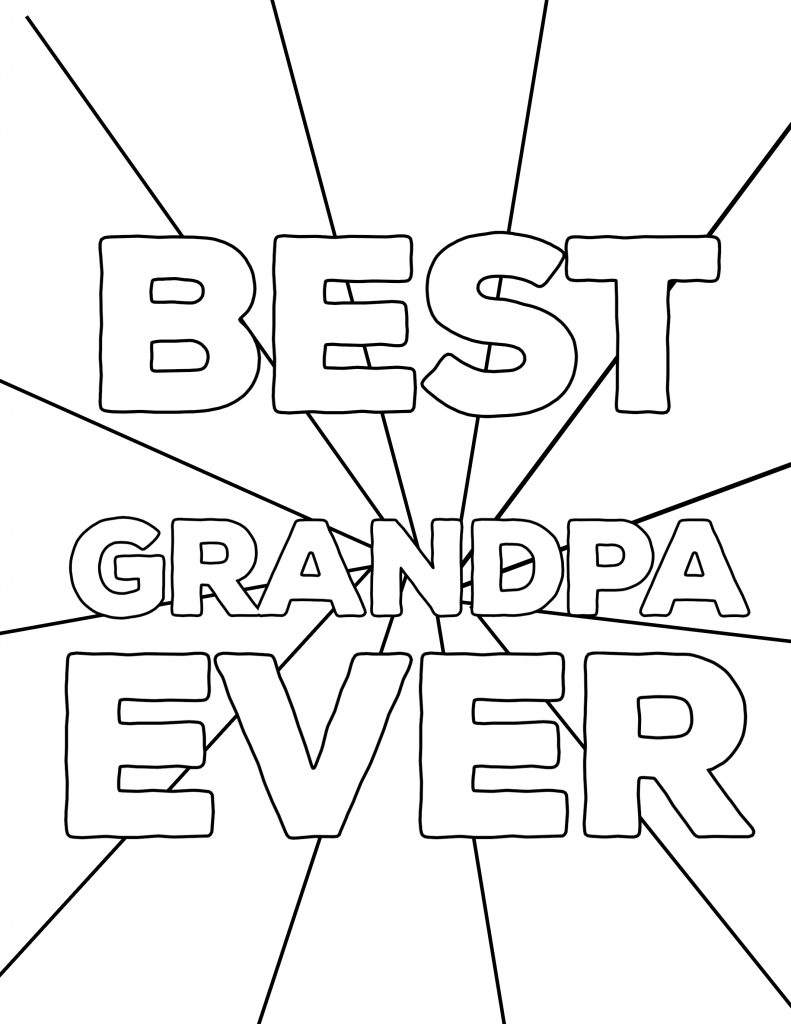 Father's Day Uncle Coloring Pages