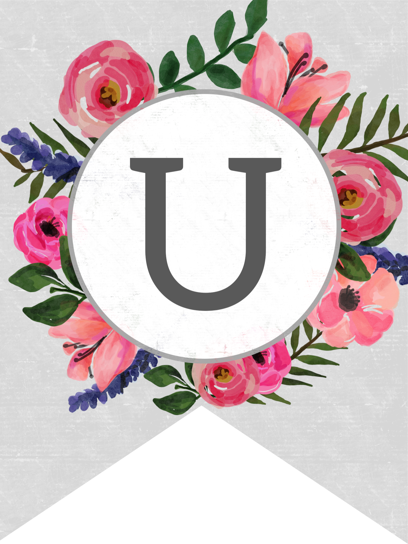 Floral Letter U PNG  Download FREE - Freebiehive