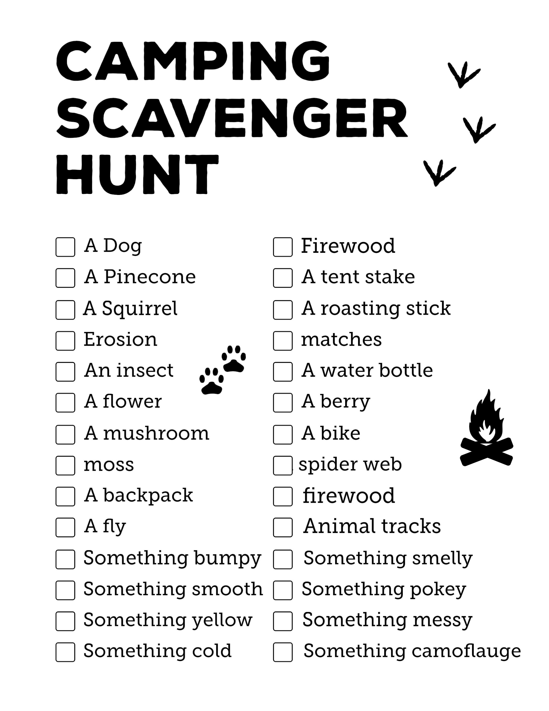 outdoor scavenger hunt ideas for adults