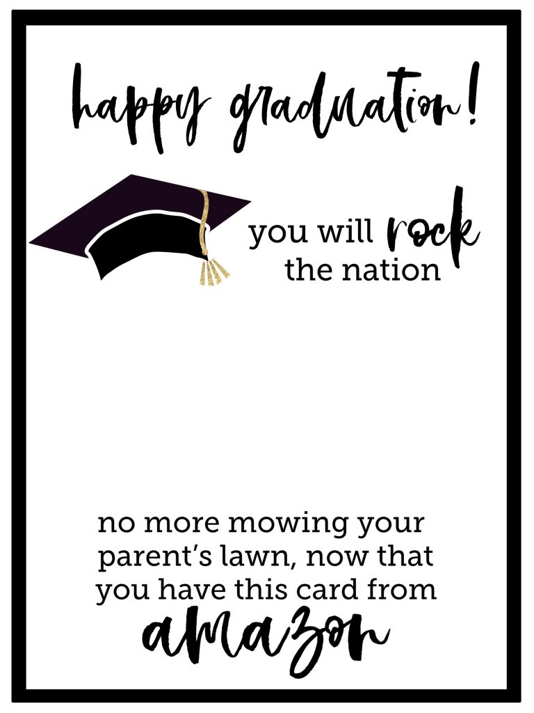 Free Printable Graduation Card - Paper Trail Design