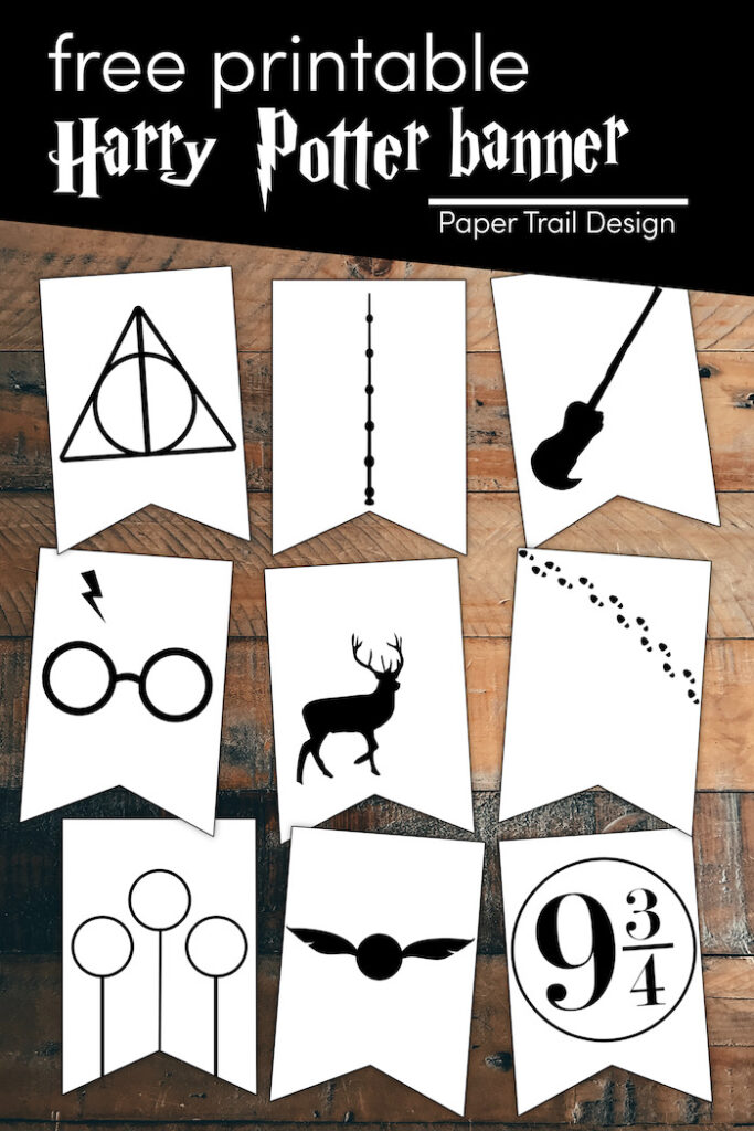 Harry Potter Banner Free Printable Decor Paper Trail Design