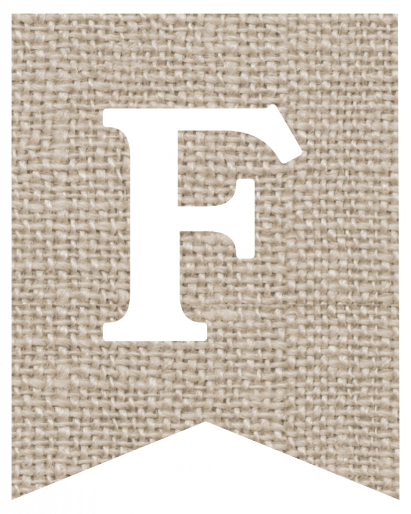 Free Printable Burlap Banner DIY Decor Paper Trail Design