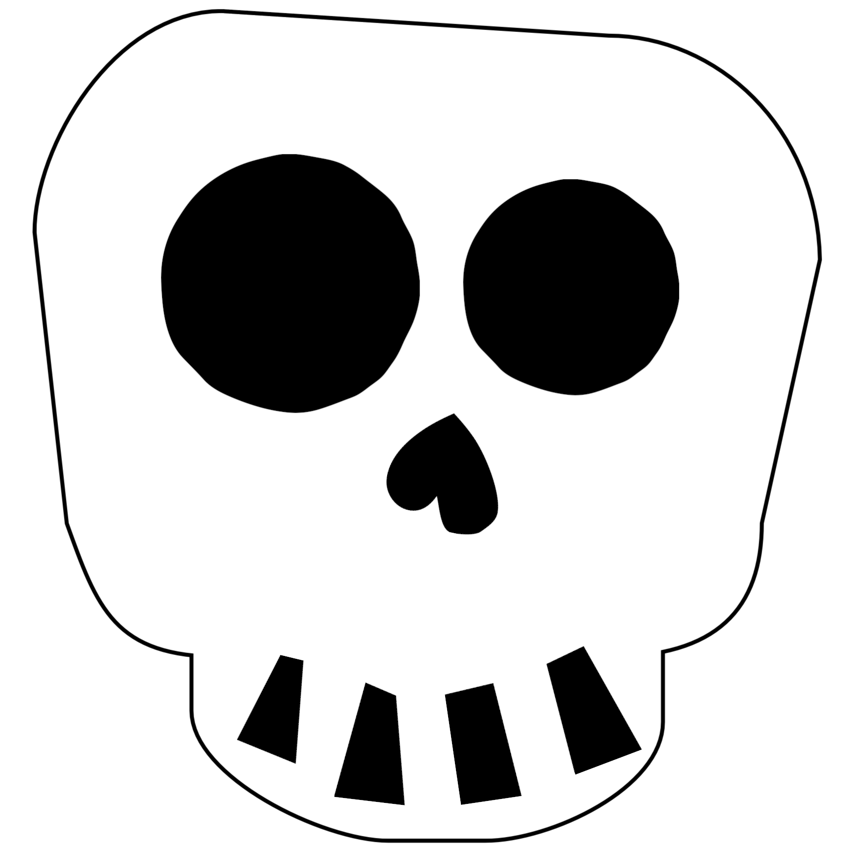 skull and skeleton printables