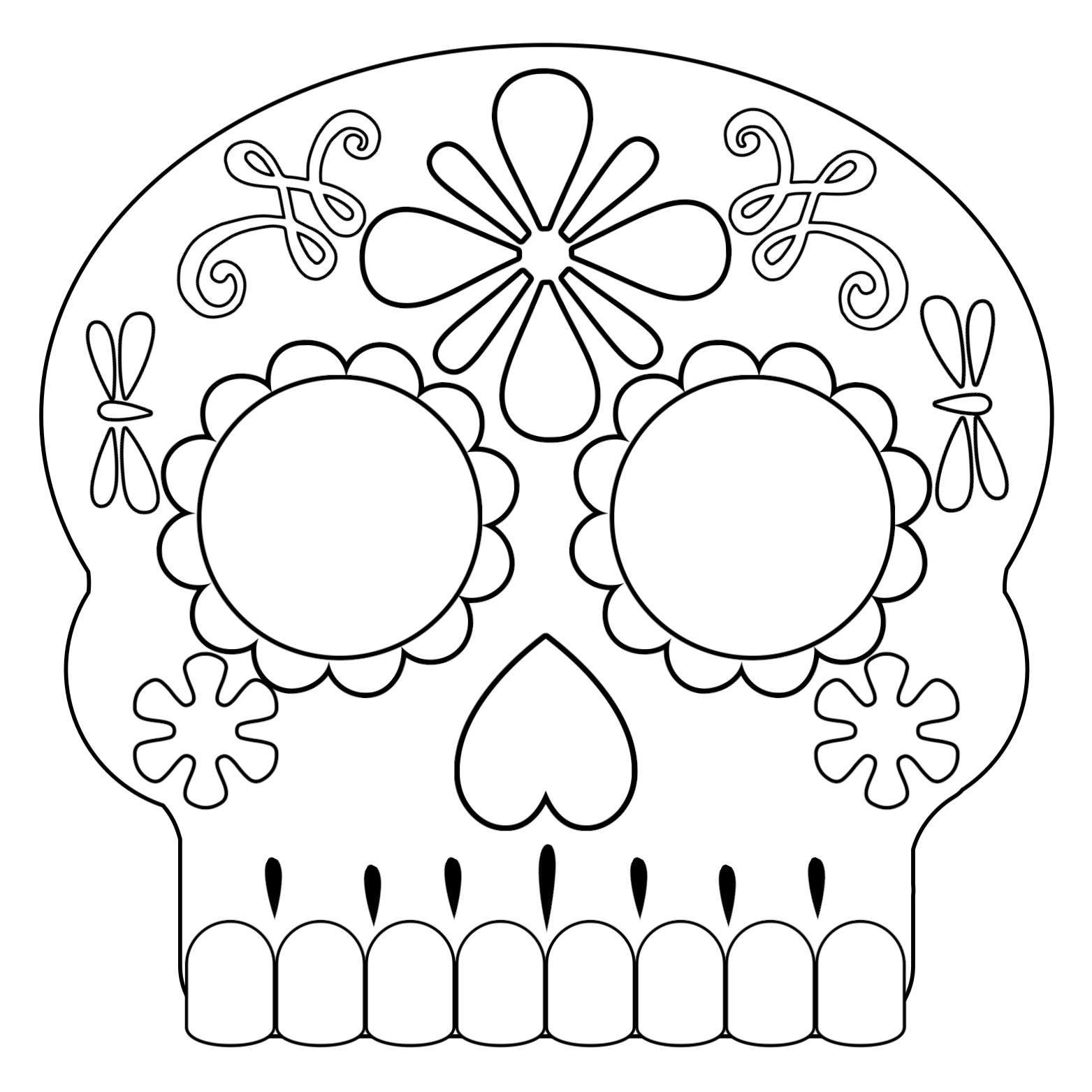 blank-sugar-skull-template