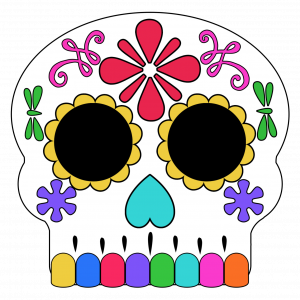 Day of the Dead Masks Sugar Skulls Free Printable - Paper Trail Design