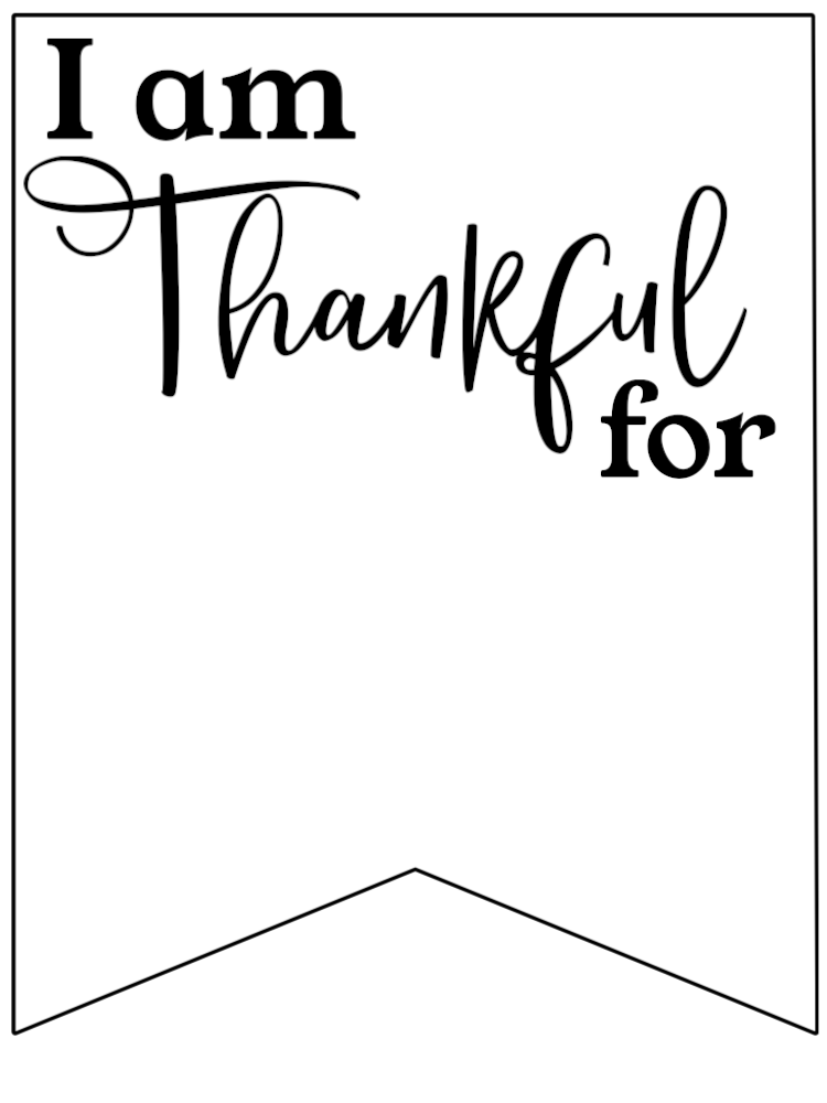 Thankful Template Printable