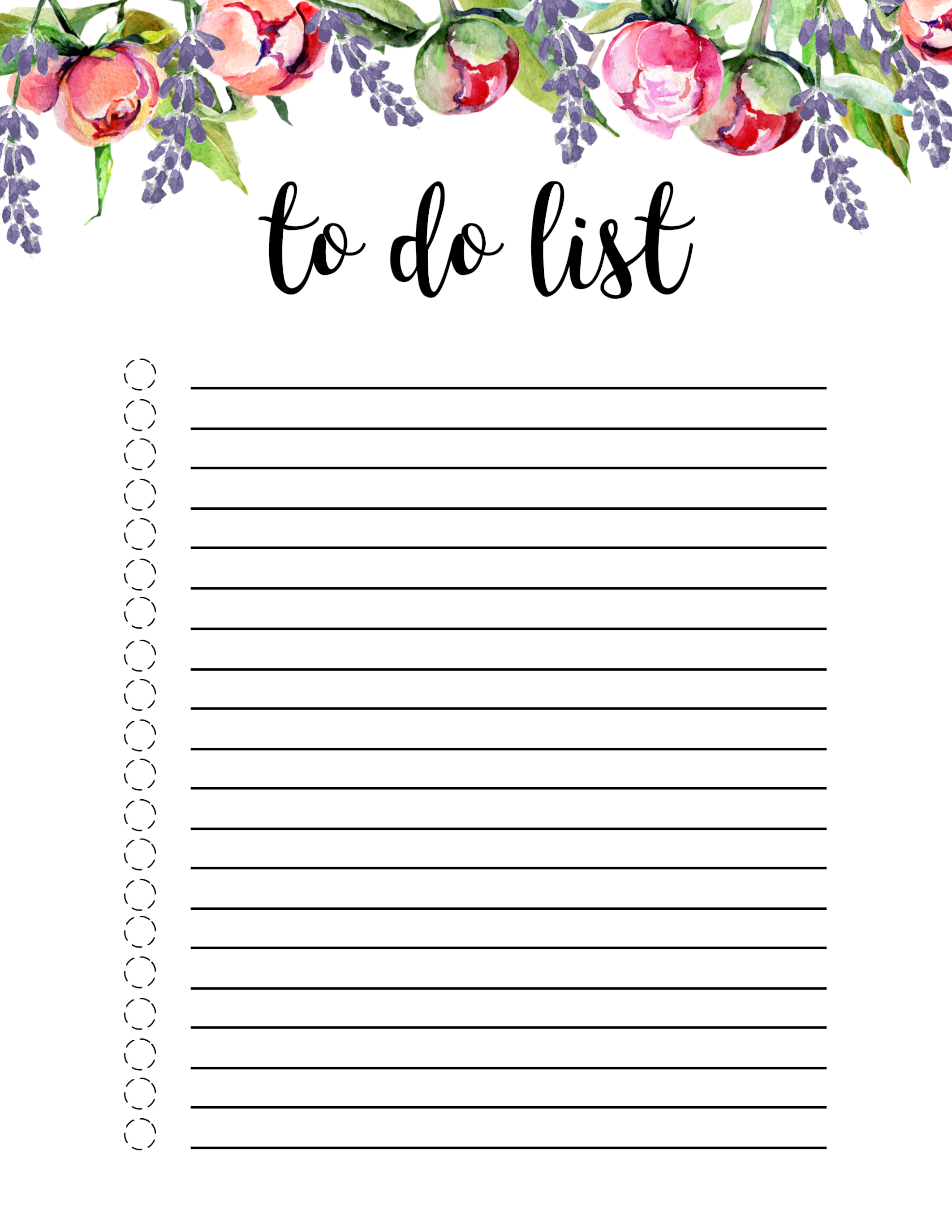 Most Effective To Do List Template