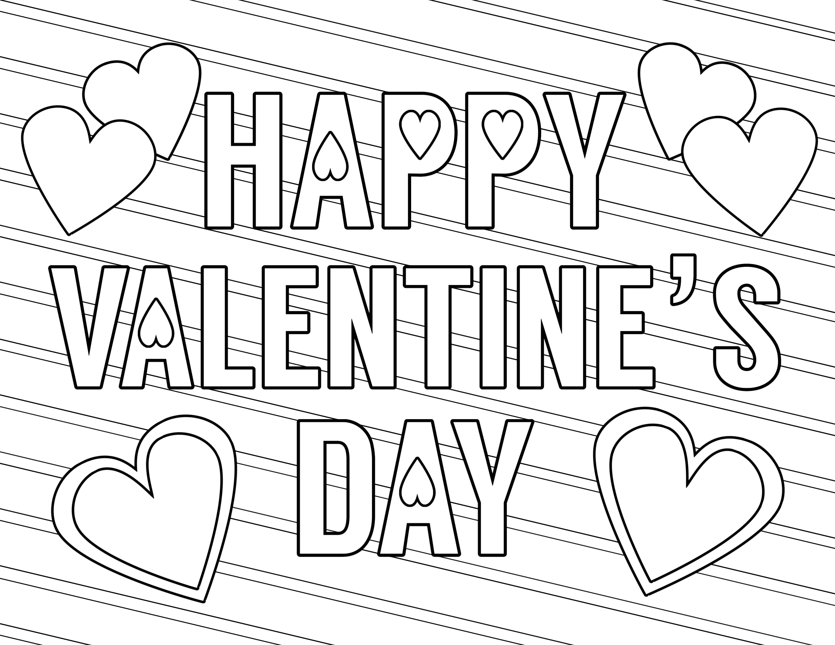 Coloring Pages For Kids To Print Valentines Day