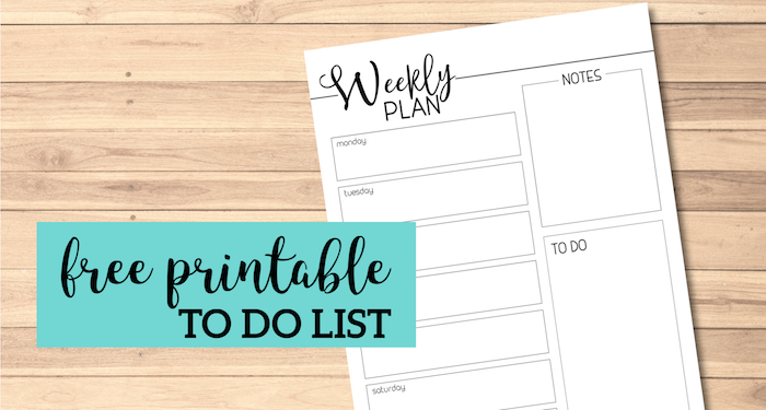 weekly planner template free printable paper trail design