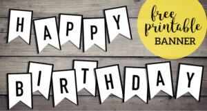 Free Happy Birthday Banner Printable Sign | Paper Trail Design