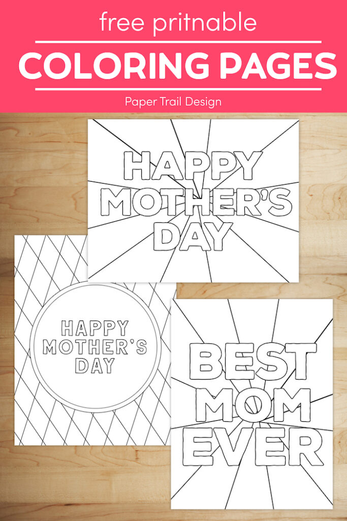 Free Printable Mother's Day Coloring Pages - Paper Trail Design