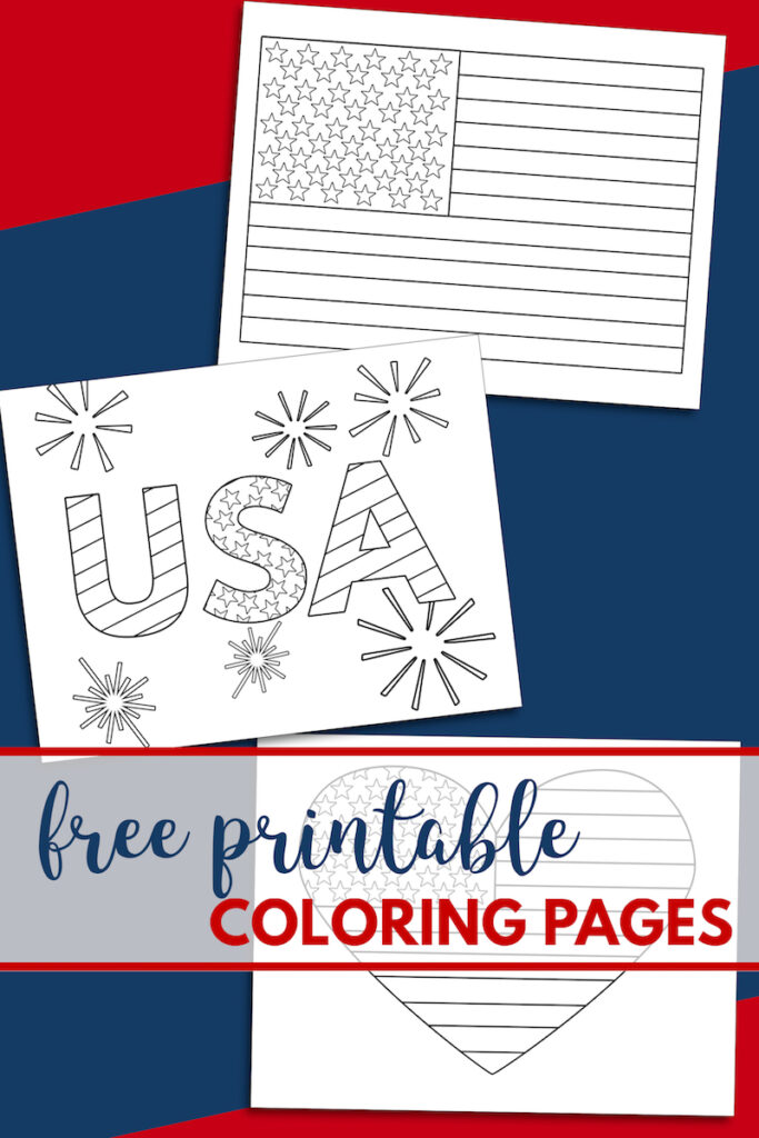 Free Printable 4th of July Coloring Pages - Paper Trail Design