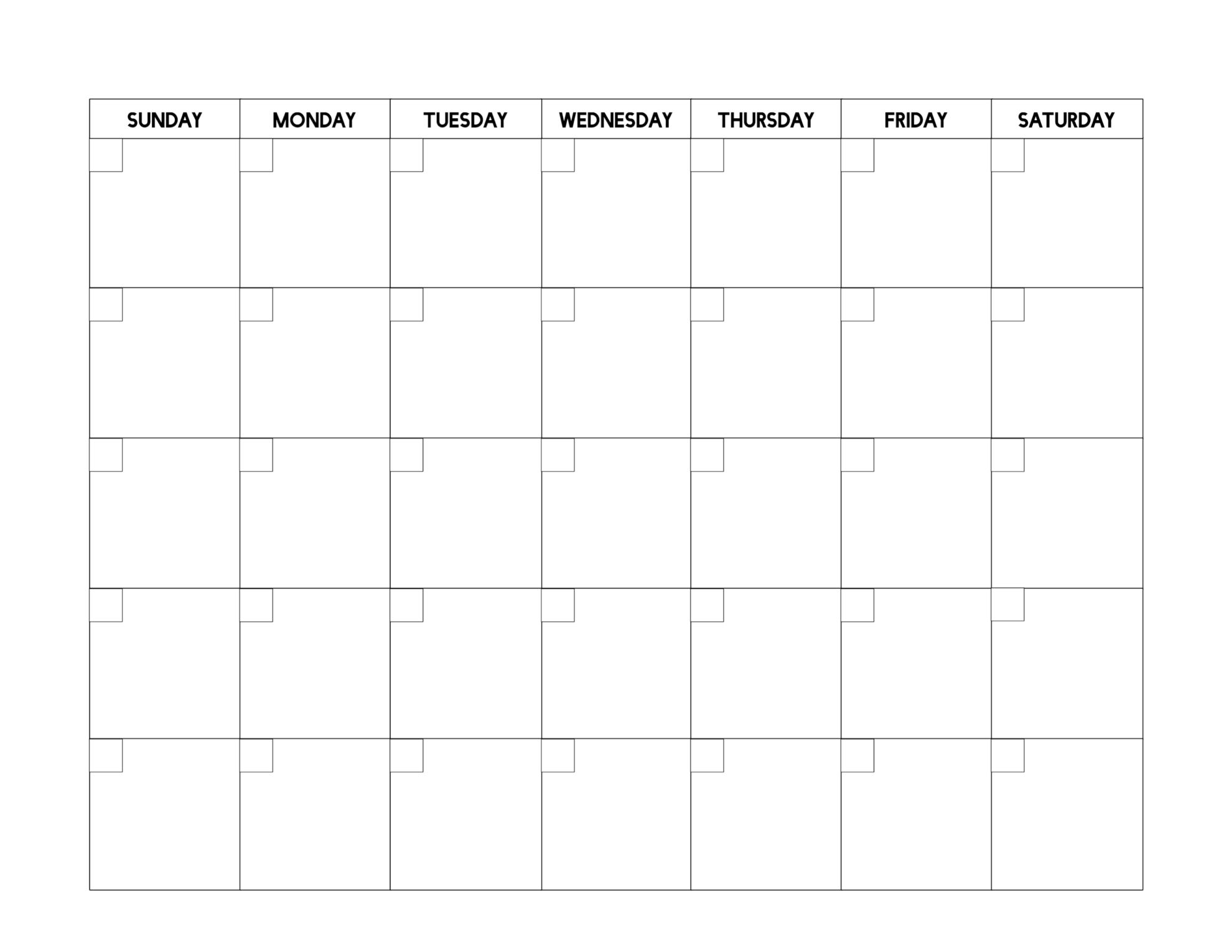 Printable Calender Pages