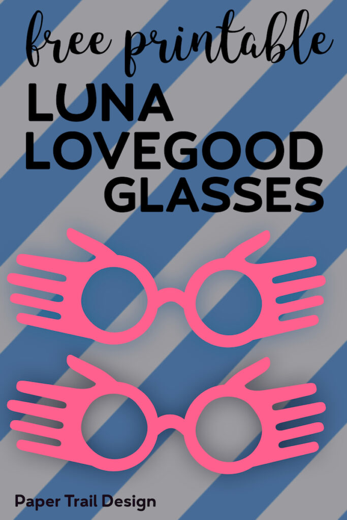 Luna Lovegood Glasses Template Printable