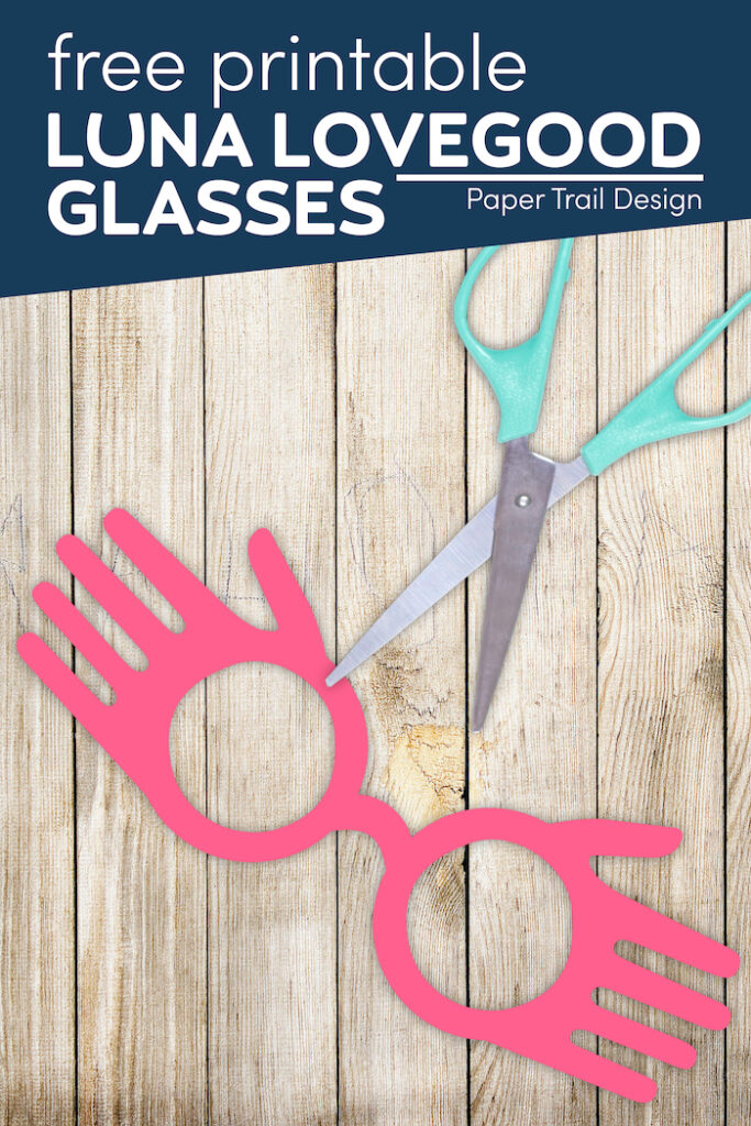 Luna Lovegood Glasses Template Printable