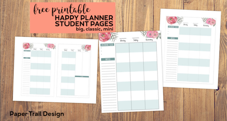 Happy Planner Dot Grid Paper Free Printable - Paper Trail Design