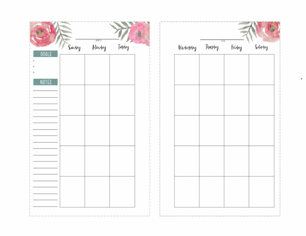 Happy Planner Free Printable Pages - Floral - Paper Trail Design