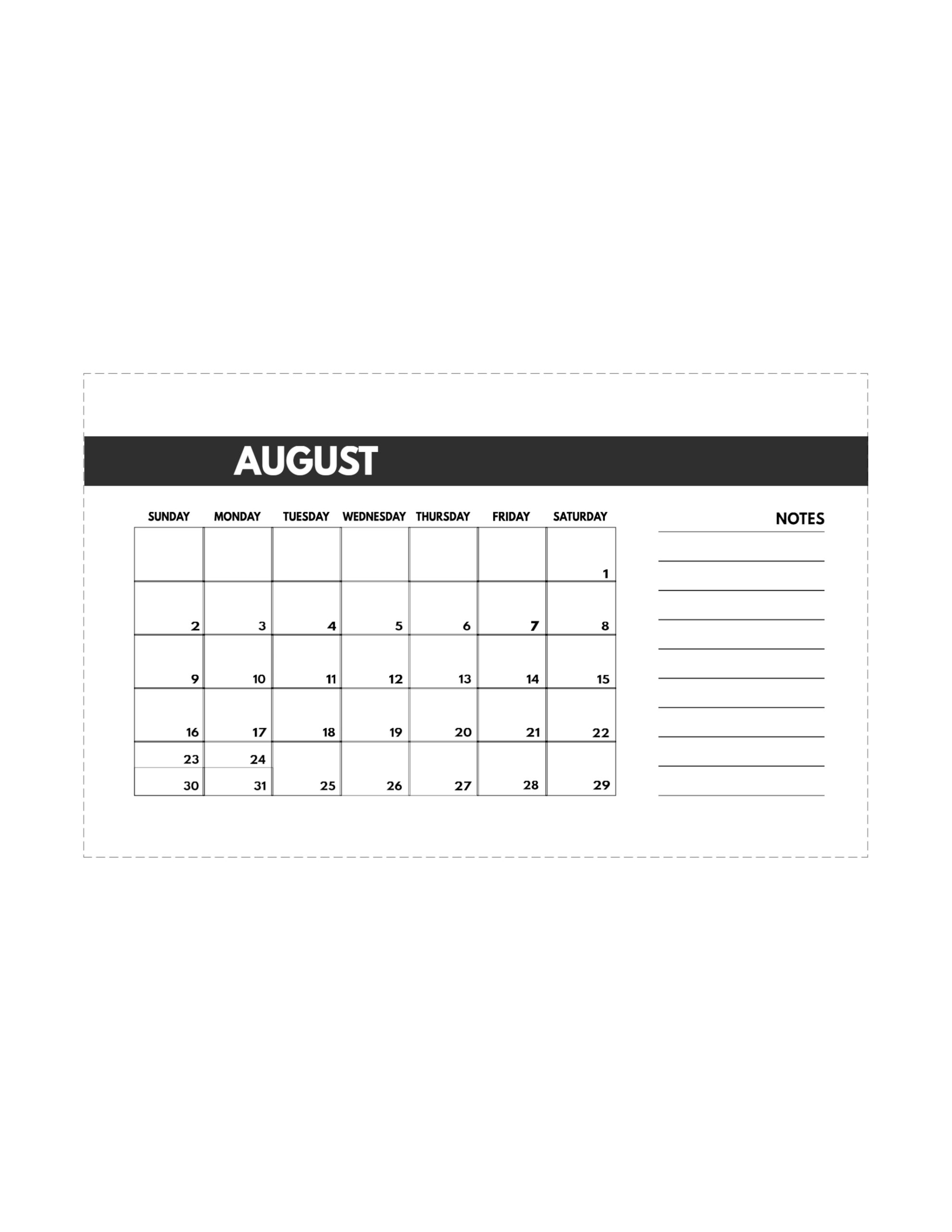 Free Monthly Calendar Template Paper Trail Design